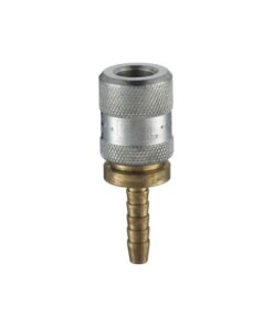 screw-on tyre valve connector with hose tailpiece