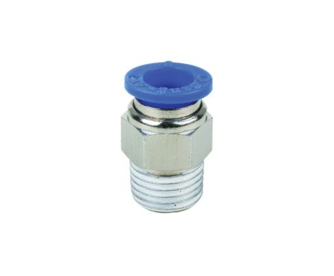 Hex Body Make Stud (BSPT) 4mm OD - 1/8" | PC04-01