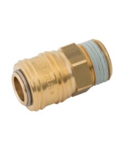Parker Rectus T26 1/4" Male Brass Coupling | 26KAAW13MPX