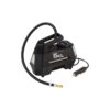 Product shot with a white background of the 12V Air Compressor & Tyre Inflator - which is black with a handle at the top and can easily for in your car boot.
