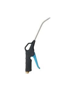 Plastic PCL Blow gun with a standard 1/4" inlet, it has a grey handle and blue trigger.