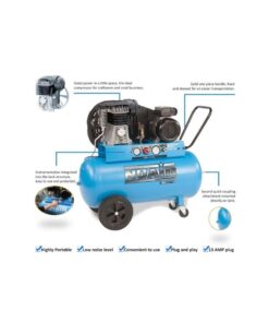 Alternative view of Nuair 50L Low Noise Portable Air Compressor |12.5CFM | 3HP | S-28DA504FPS139