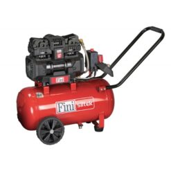 Product image of the Fini Siltek 24L portable air compressor with red receiver tank