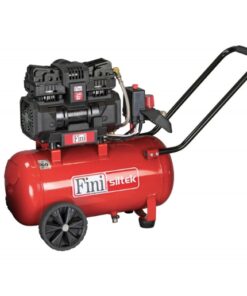 Product image of the Fini Siltek 24L portable air compressor with red receiver tank