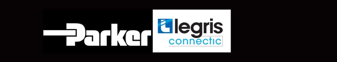 Parker Legris logo banner with black background