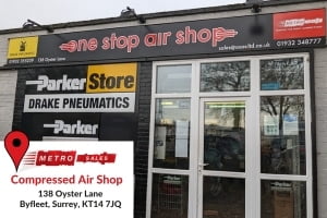 The outside shop front of Metro Sales One Stop Air Shop