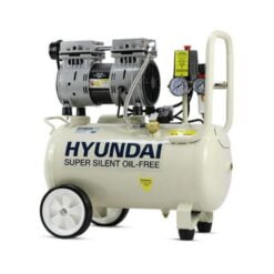 Hyundai 24L Air Compressor with a cream coloured tank