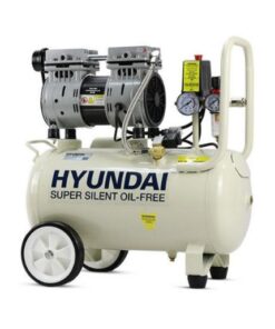 Hyundai 24L Air Compressor with a cream coloured tank