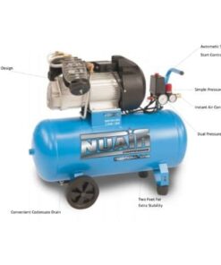 Technical details of the Nuair 100L lubricated compressor