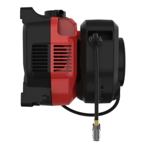 Side view of the Fini Genius wall mounted air compressor