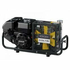 Black Coltri Icon 5.5 Hp Kohler petrol air compressor for breathing apparatus
