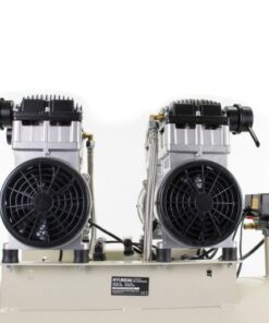 Twin motor on top of the air compressor