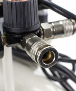 The Hyundai silent air compressor comes with euro coupling connectors