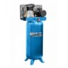 Nuair Static blue vertical workshop air compressor with belt drive.