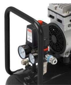Close up image of the twin gauges on the 1Hp compressor from PCL