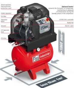 Fini Cube Mini Compressor | 90 Litre Tank | 8 or 10 Bar - Image 2