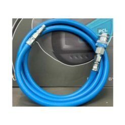 Blue Metro Super Nobelair Air Hose with PCL's XF/Euro coupling attached to one and end and PCL's XF adaptor attached to the other end.