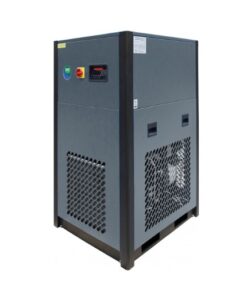 Product image of the MLE-38 Air Dryer on a plain white background. The dryer is grey with black edges.