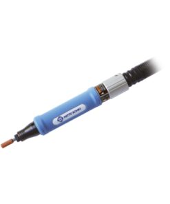 Product image with a white background of Nitto Kohki's sonic die grinder which is blue.