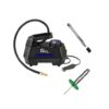 Product image with a white background showing the 12v tyre inflator, the read depth gauge and tyre pressure gauge