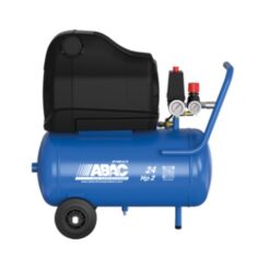 the dark blue Abac Pole Position OSS20P compressor side view. This is a product shot on a white background.