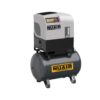 Nuair Orion 270 litre screw compressor with dark grey tank and logo at the side.